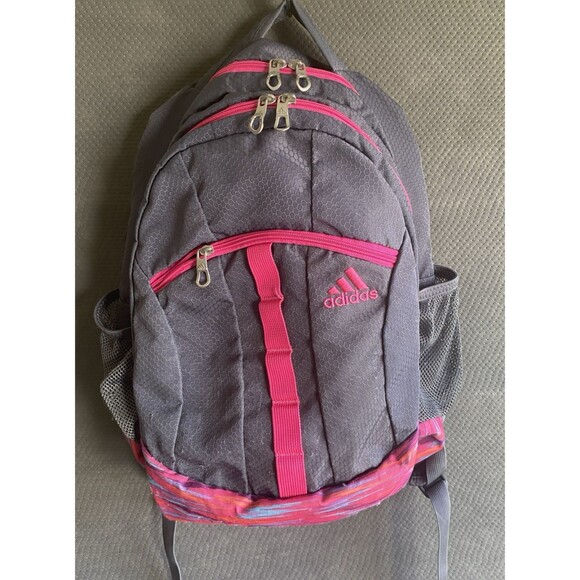 Adidas 15” Stratton 3 Pink/Gray Backpack - Picture 1 of 10